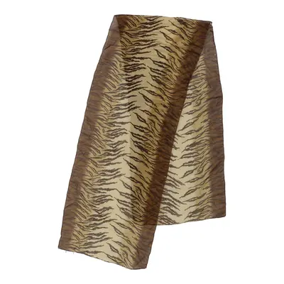 Unbranded Animal Print Scarf - No Size Brown Polyester