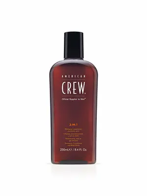 American crew 3 in 1 Shampoo, Conditioner and Body Wash - 450 ml