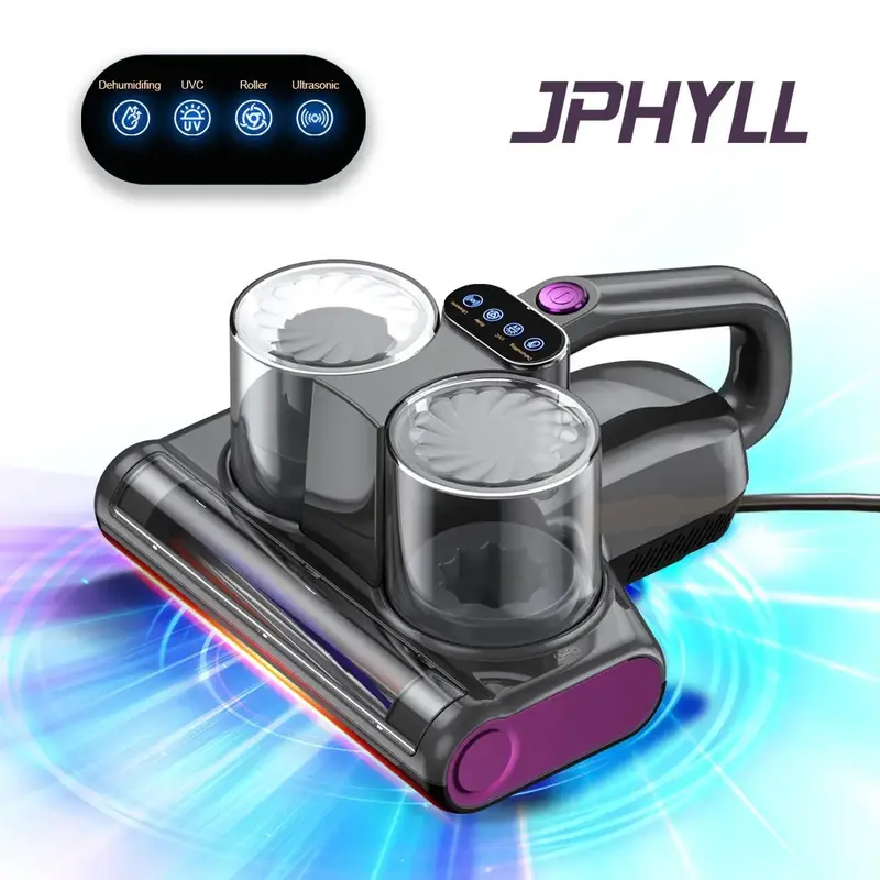 TikTokShopfalldealsforyou-JPHYLL Mattress Mite Remover Vacuum Cleaner - 6 in 1 Lightweight Handheld with LED Display, 16KPa S...