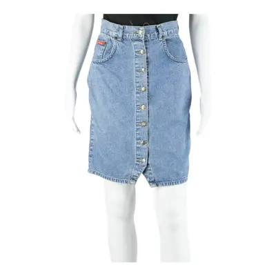 USCL JEANS Short Mini Skirt Blue 90s Denim Womens UK 6