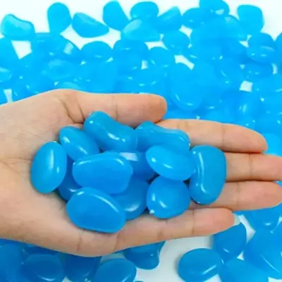 Luminous Stone, Glow in the Dark Pebble for Garden Decoration, Multi-purpose Cobblestone for Outdoor & Wedding Decoration, Ga...