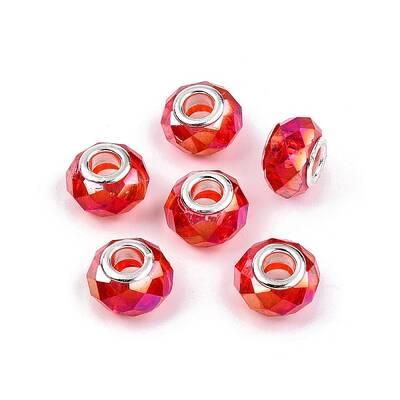 Transparent Glass European Beads