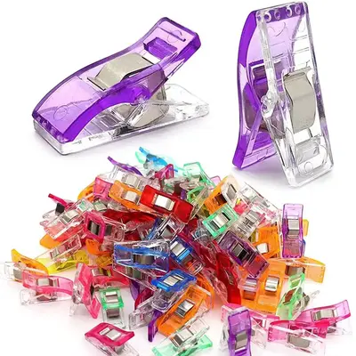 Sewing Clip, Universal Sewing Clip, Multipurpose Plastic Craft Crocheting Knitting Safety Clothing Clip, Binding Clip, Househ...