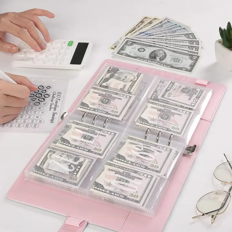 Challenge For 100 Envelopes  Saving , Easy and Fun Way to Save $5,050, Savings Challenge Budget Binder, Saving Challenge Book...