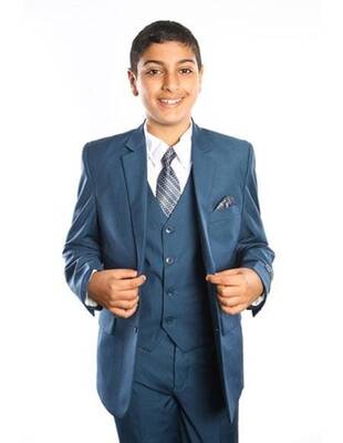 Dusty Blue Groomsmen Suits - Dusty Blue Suits