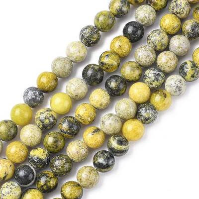 Natural Yellow Turquoise(Jasper) Beads Strands