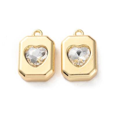 Rack Plating Alloy Rhineston Pendants