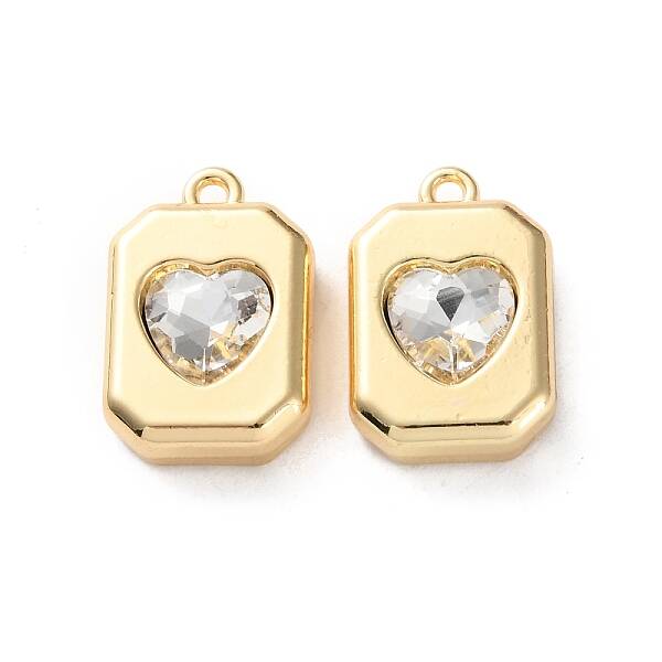 Rack Plating Alloy Rhineston Pendants