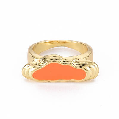 Alloy Enamel Wide Band Rings