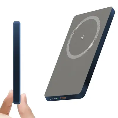 Magnetic Power Bank, 5000mAh Magnetic Power Bank with Type-C Port, 20W PD Fast Charging Wireless Portable Charger for iPhone ...