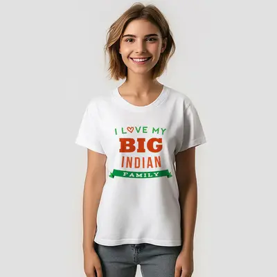 I Love My Big Indian Family Reunion Custom T-Shirt