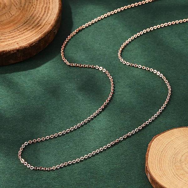 Brass Cable Chain Necklaces Making