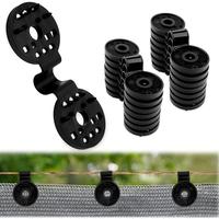 50 Pcs Shade Cloth Clips – Plastic Greenhouse Fix Clamp for Sunshade, Tarp, and Netting – Windproof Awning Grip for Patio...
