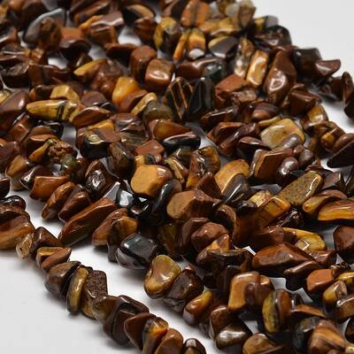 Chip Natural Tiger Eye Beads Strands