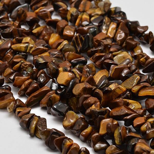 Chip Natural Tiger Eye Beads Strands