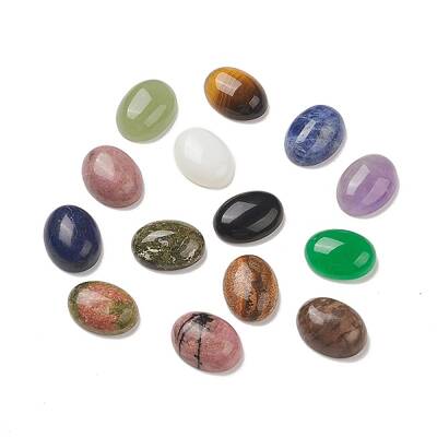 Natural & Synthetic Mixed Gemstone Cabochons