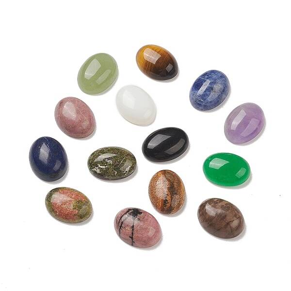 Natural & Synthetic Mixed Gemstone Cabochons