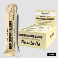Barebells Protein Bars White Chocolate Almond - 12 Count, Protein Snacks with 20g of High Protein - Chocolate Protein Bar wit...