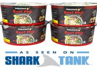 Instant BEEF Pho - PhoLicious Brand - Vietnamese Rice Noodle Soup - Pack of 4 Single Serve Bowls - Ramen Alternative