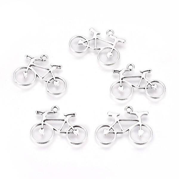 Tibetan Style Alloy Bicycle Pendants