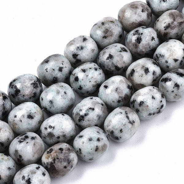 Natural Sesame Jasper/Kiwi Jasper Beads Strands