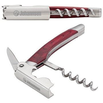 25 Promotional Bosco Steel & Wood Bar Tool - Multi-Function