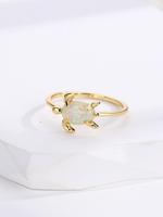 Cute Turtle Design Ring, Fashionable Jewelry for Women & Girls, Fashion Jewelry for Party, Daily Clothing Decor, Trendy All-m...