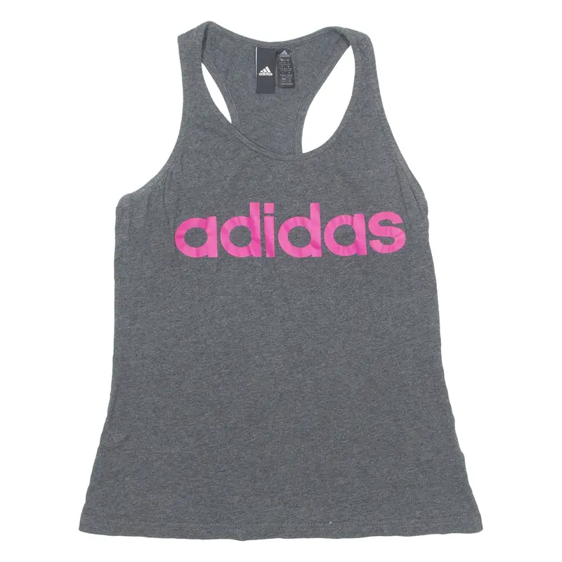 ADIDAS Womens Vest Grey Sleeveless S