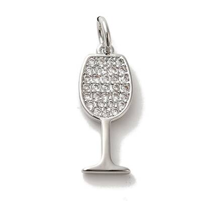 Brass Micro Pave Cubic Pendants