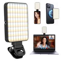 GEYILO Magnetic Selfie Light，128 LED Portable Light with Universal CompatibilityRechargeable Ring Light，LED Fill Light Co...