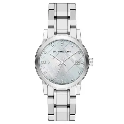 Burberry BU9125 The City Silver Dial Silver Women's Watch