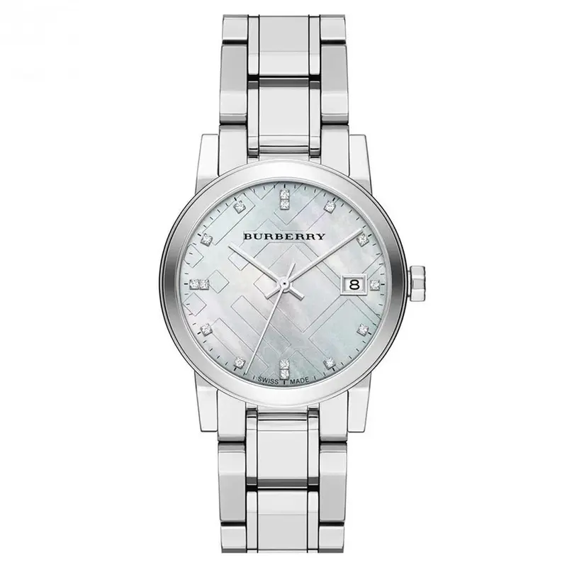 Burberry BU9125 The City Silver Dial Silver Women's Watch