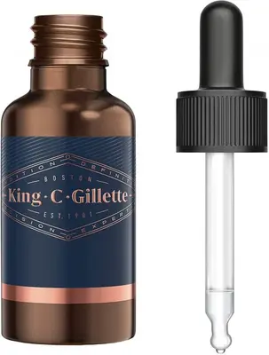 King C. Gillette Men's Moisturizing Beard Oil With Vegetable Oils 30 ml