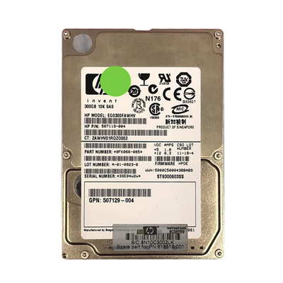 618518-001 HP 300GB 6Gb/s SAS 10000 2.5-inch Hard Drive