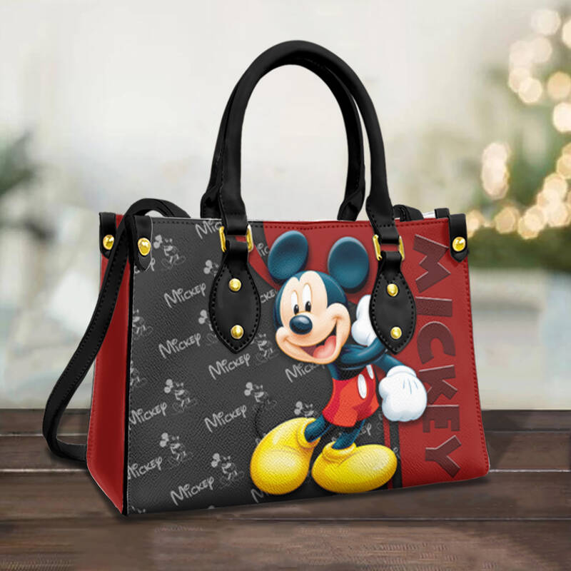 Custom Mickey Leather Bag Hand Bag