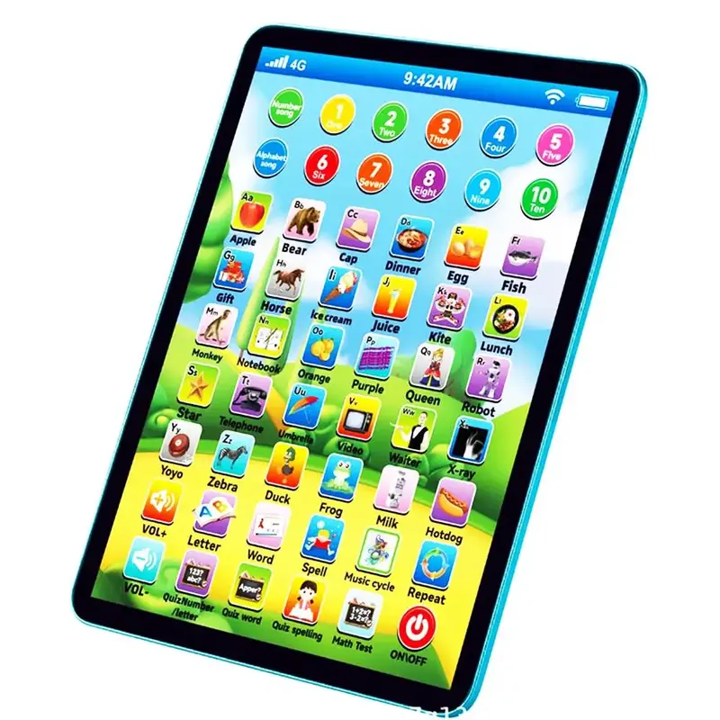 Interactive Learning Tablet for Kids, Abc Songs Music, Battery Powered, Educational Toy for Boys and Girls, Digital Alphabet ...