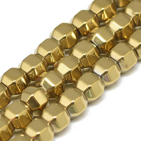 Electroplate Non-magnetic Synthetic Hematite Beads Strands