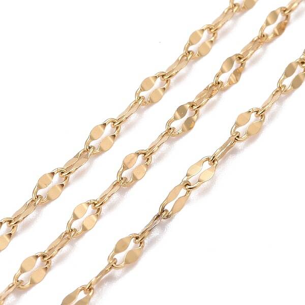 3.28 Feet PVD Vacuum Plating 304 Stainless Steel Dapped Chains