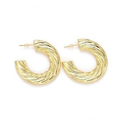Rack Plating Brass Stud Earrings