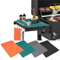 Silicone Griddle Tool, 1 Count Large Silicone Spatula Grill Mat with Drip Pad for Kitchen, Cooking, Countertop, Bbq Grill, Tr...