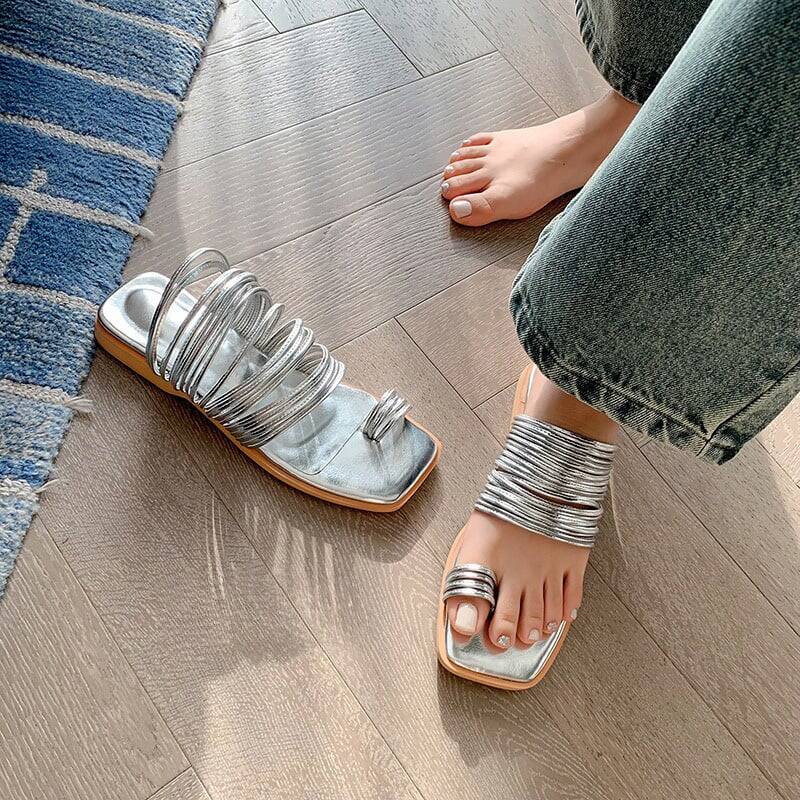 CHIKO Ismael Open Toe Block Heels Slides Sandals