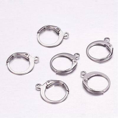 Tarnish Resistant 304 Stainless Steel Leverback Earring Findings