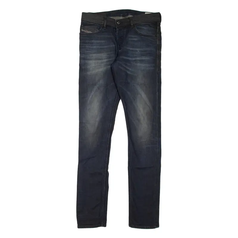 DIESEL Tepphar Mens Jeans Blue Slim Tapered Stone Wash W32 L32
