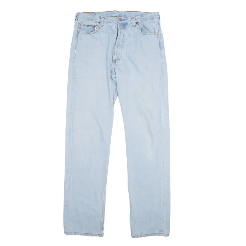 LEVI'S 501 Jeans Blue Denim Regular Straight Mens W36 L36