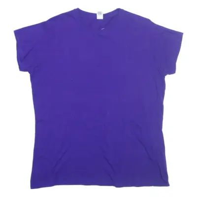 GILDAN Skoda Womens T-Shirt Purple 2XL
