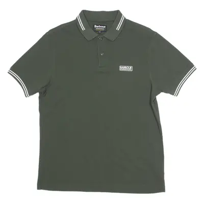 BARBOUR Mens Polo Shirt Green M