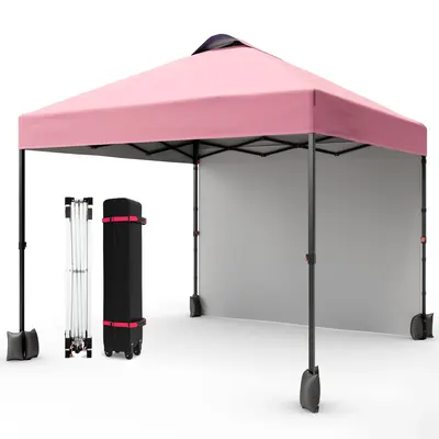 Garvee 10'x10' Pop Up Tent, Pop Up Canopy With Sidewall, UPF 50+, Easy to Set Up Outdoor Canopy, Adjustable Portable Gazebo f...