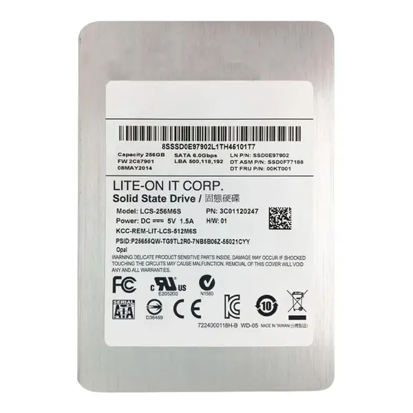 00KT001 Lenovo 256GB Multi-Level Cell SATA 6Gb/s 2.5-Inch Solid State Drive for ThinkStation P300