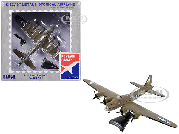 Boeing B-17 Flying Fortress Bomber Aircraft Ye Olde Pub United States Army Air Forces 1/155 Diecast Model Airplane by Postage...