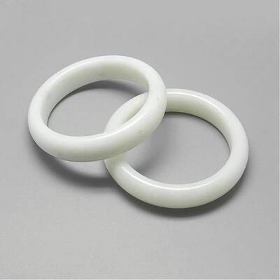 Natural White Jade Bangles